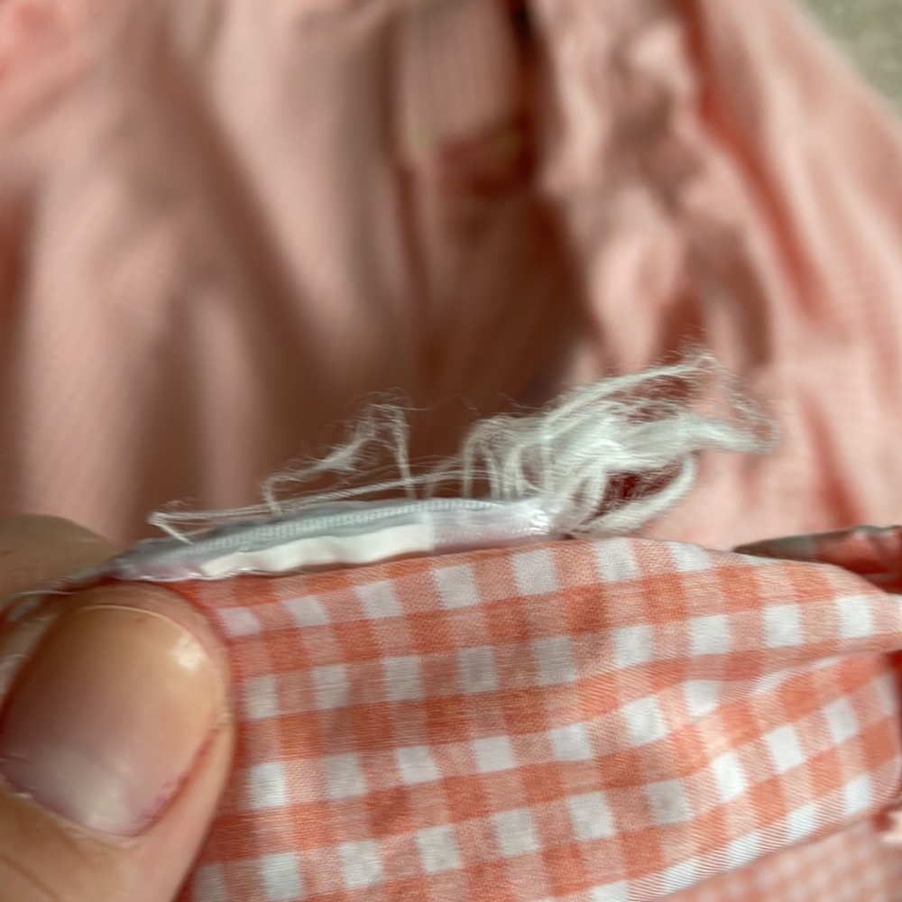 Light Pink Checkered Button Down Shirt - image 8